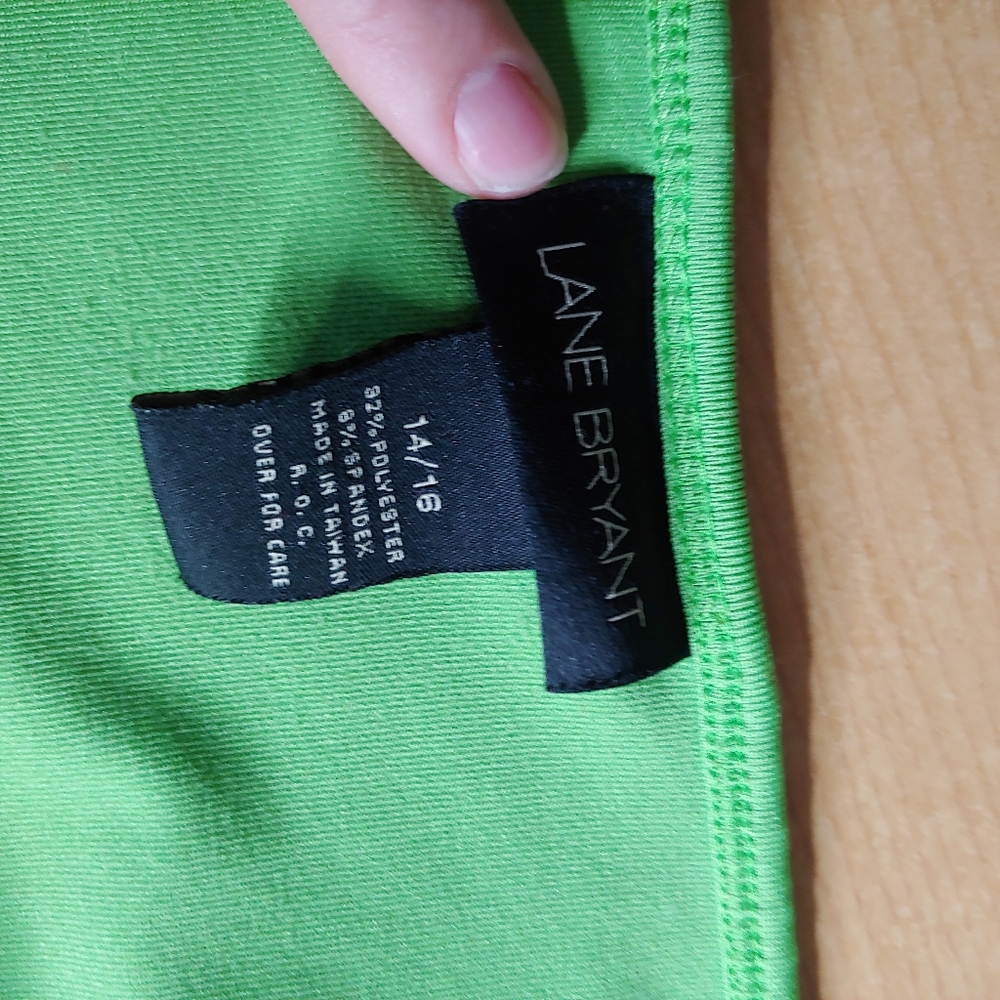 Lane Bryant | Green Solid Basic Cami Camisoley2k … - image 8